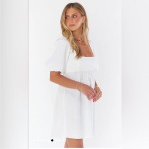 Show Me Your MuMu Amore Poplin
Babydoll Dress, L, NWT, Heather McMahan